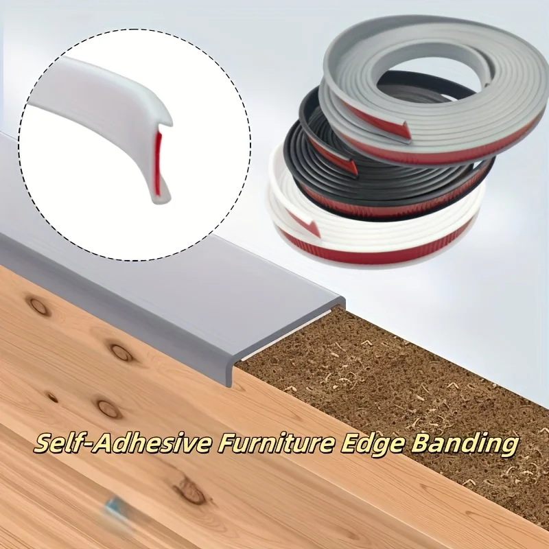 

1 шт., 5 м, U-образная кромка, кромка для мебели, самоклеящаяся окантовка, защита края для столешницы, стола, шкафа, полки