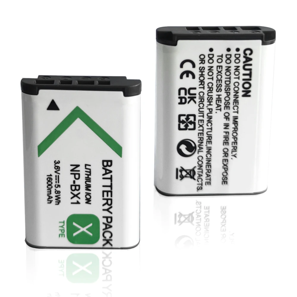 NP-BX1 NPBX1 Battery for SONY DSC-HX, HX300, HX50, RX1, RX100, RX1B, WX300, HDR-AS10, WG66E, AS300 Camera 1600mAh 3.6V