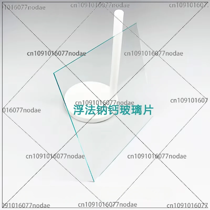 Logo Laboratory Float / Soda Lime Ordinary Glass 100 * 100 * 1.1mm 25 Pieces / Box Custom Size