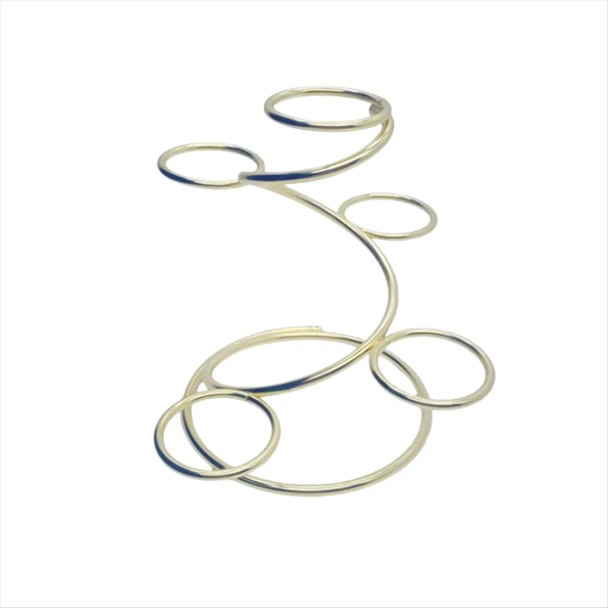 A45I Metal 5 Ball Base Natural Crystal Sphere Stand Egg Holder Display Home Decor Gifts Multi-Ball Spiral Bracket-A