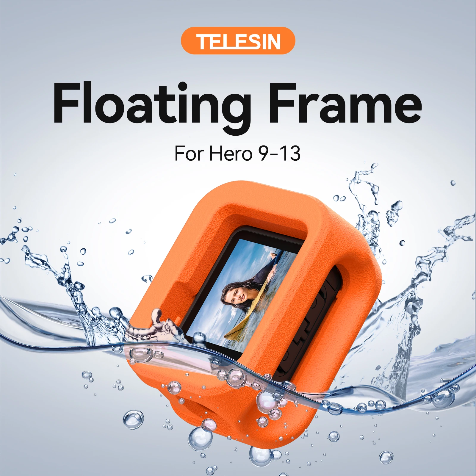 TELESIN GoPro13 Pływająca Klatka Wodoodporny Futerał Ochronny Pływak Podwodny Nurkowy Obudowa Dla Gopro Hero 9 10 11 12 13 — zdjęcie produktu 2