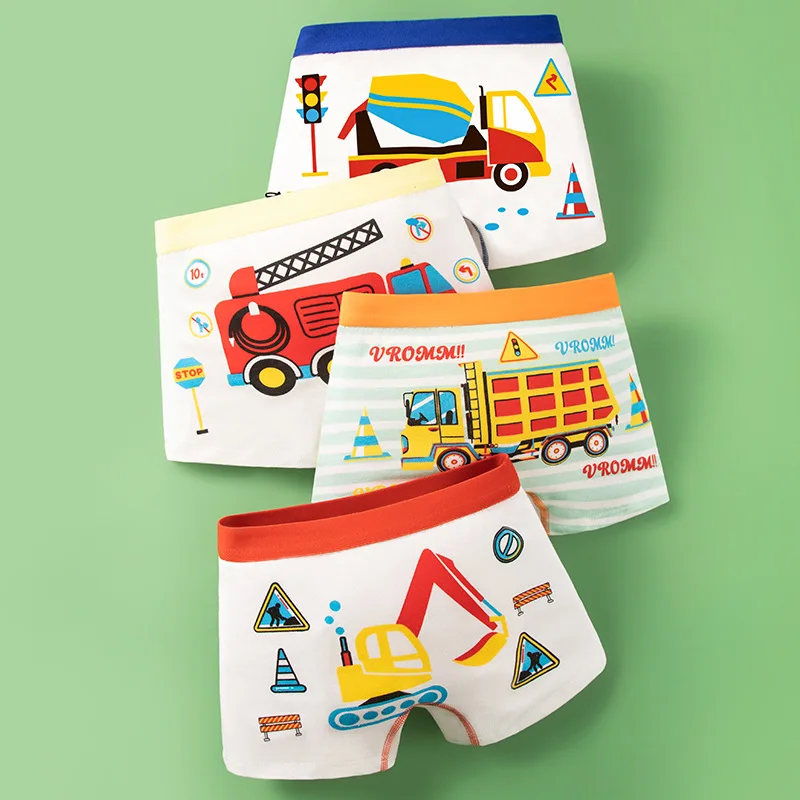 Boys' Underwear Boxer Shorts Spring and Fall Summer Boys' Boxer Shorts a Class Cotton Small Middle and Large Children's Underwea