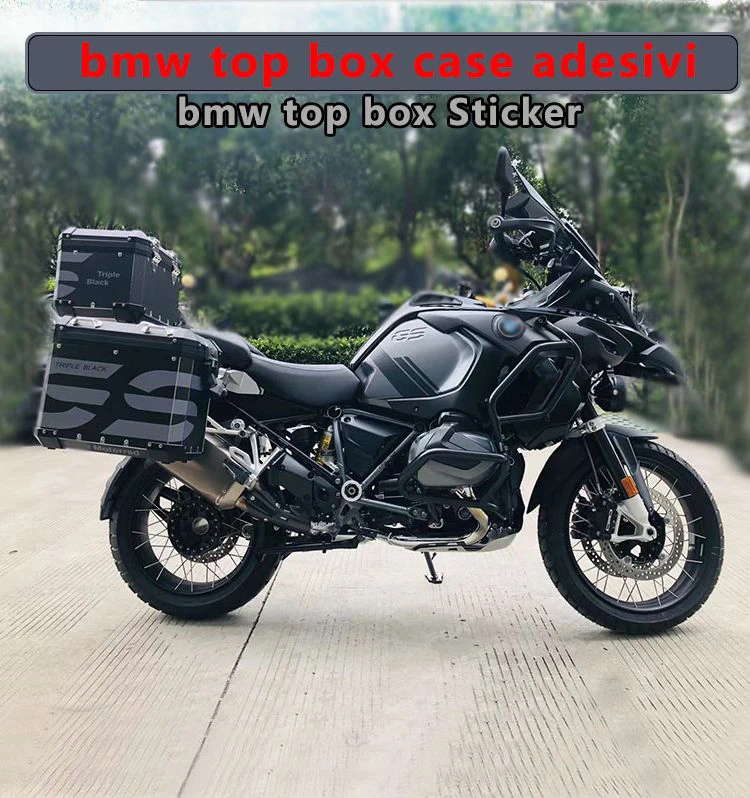 2021-2022Triple black R1250gs R1200gs lc 750 850 310GS Adventure Decals bmwtop box adesivi Sticker Box Case protection pads