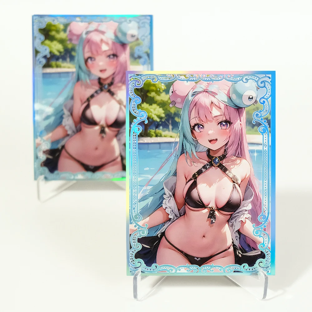 67X92mm 120PCS Laser Anime Sleeves for MGT/PKM/PTCG Top Loading Board Game Card Holder Game Trading Card Protector