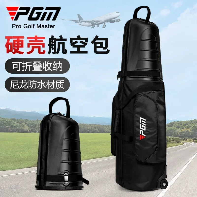 PGM Golf Aviation Bag Men Women Hard Shell Anti Collision Squeeze Aircraft Consignment Belt Roller Skating Travel Bags HKB014