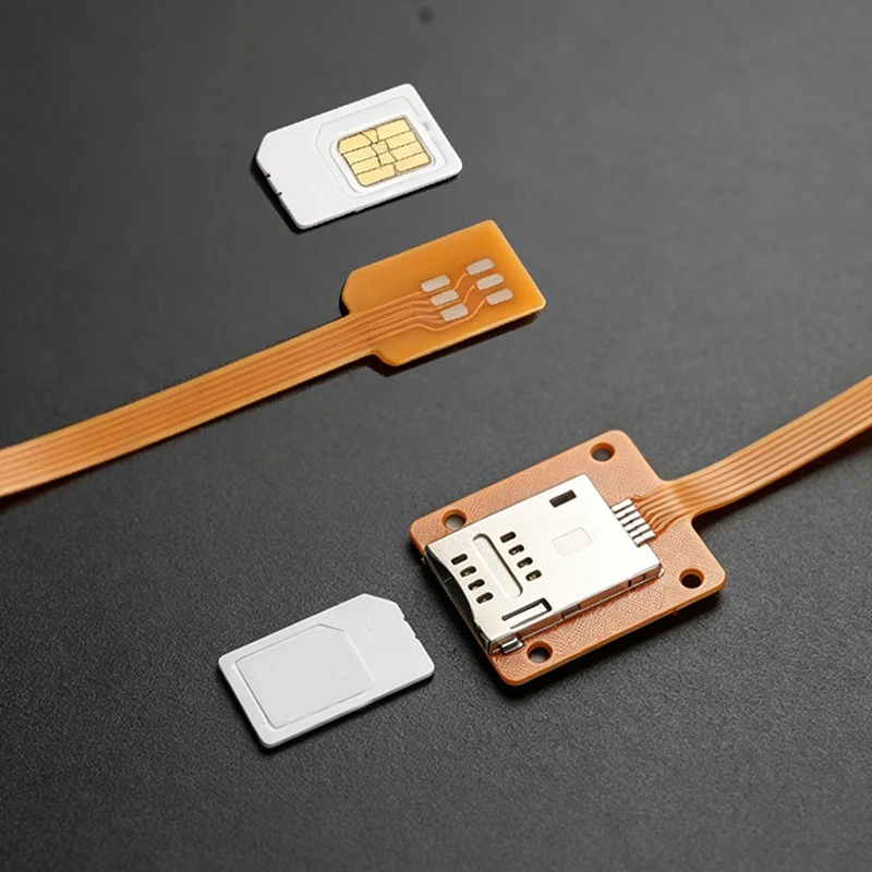 DT23 External Mini SIM Extension Cable Self-Ejecting SIM Card Slot Forward-Insertion Mini-SIM Slots CPE Extension Cable Adapter