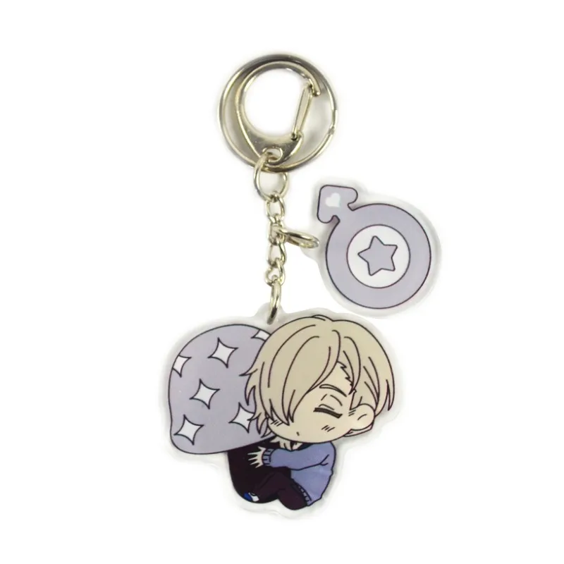 Yarichin Pilz Serie Anime Schlüssel bund Yuri Ayato Toono Takashi Acryl Schlüssel anhänger Tasche Anhänger Kawaii Ornament Sammlung Geschenk