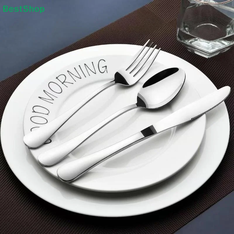 1/3/5 PCS Stainless Steel Flatware Cutlery Set Mirror Finish Rust Proof For Home Restaurant Dining Daily Use view 4