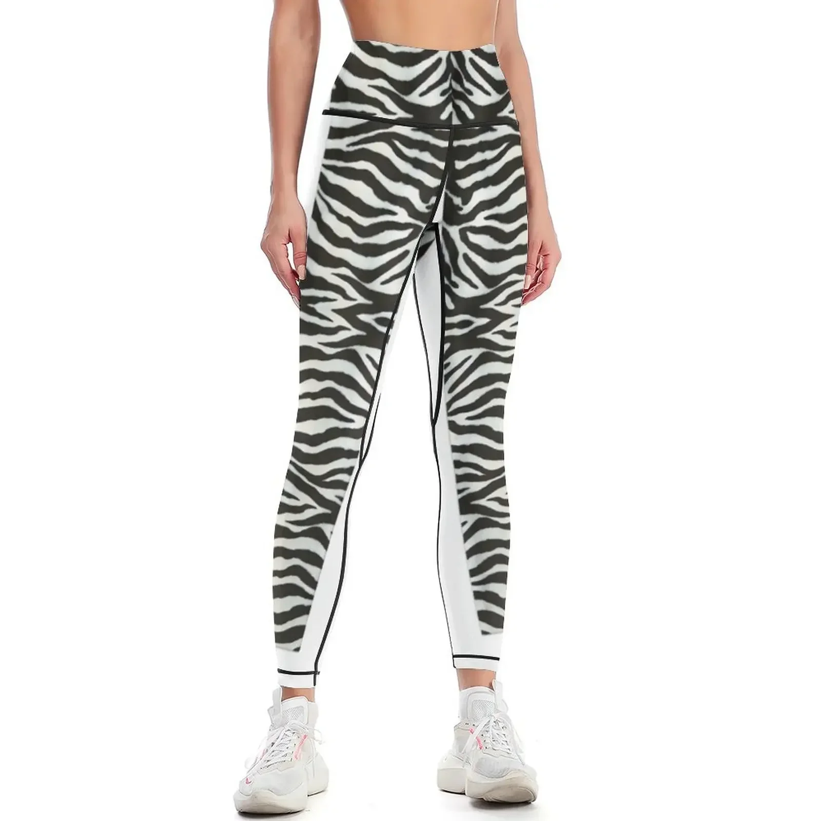 

African design inspired by Zebra skin pattern (3) Leggings legging gym Women's sports pants Women's fitness Womens Leggings