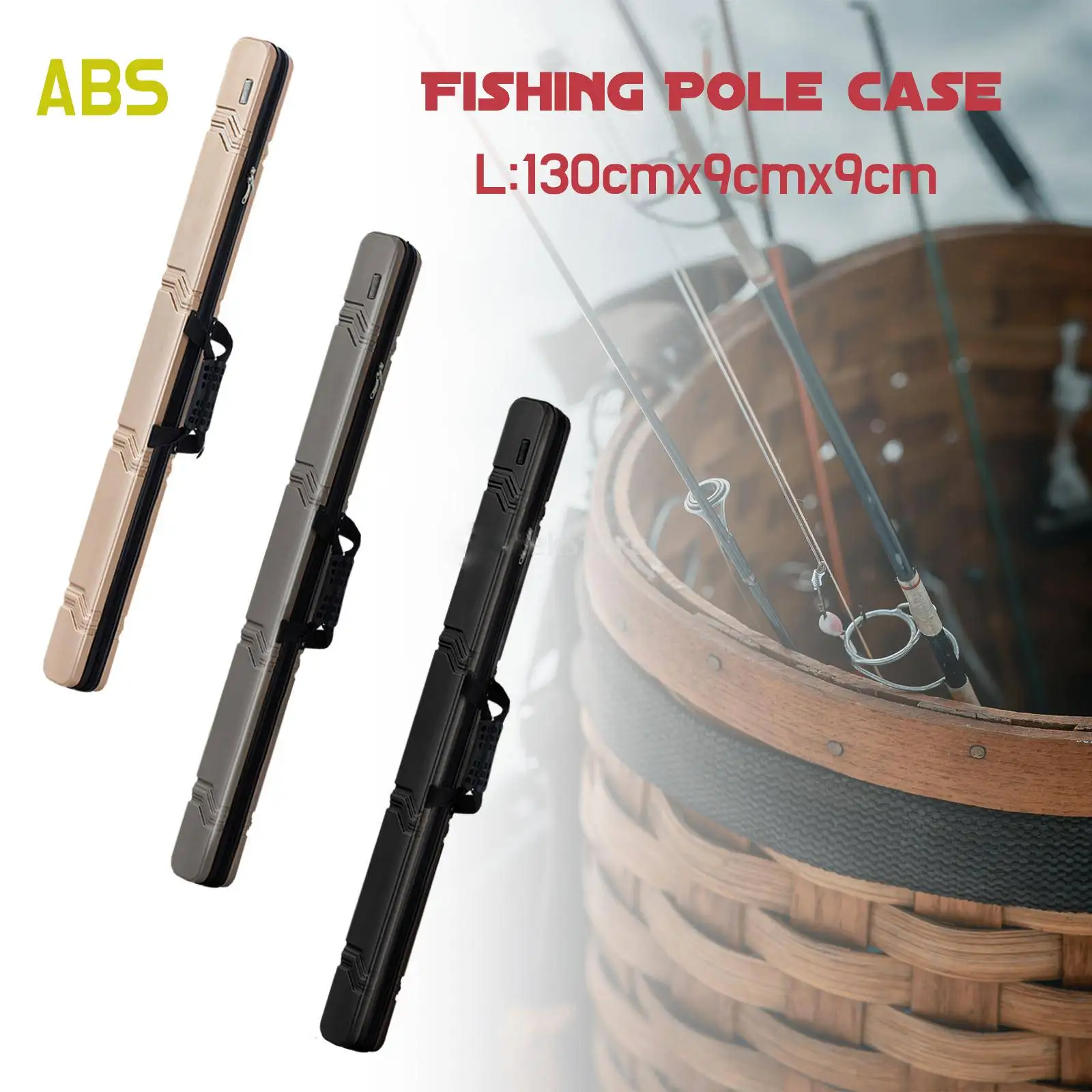 

ABS Outdoor Portable Fishing Rod Bag Waterproof Fishing Gear Bag Hard Shell High Capacity Fishing Bag Fishing Gears Accessories