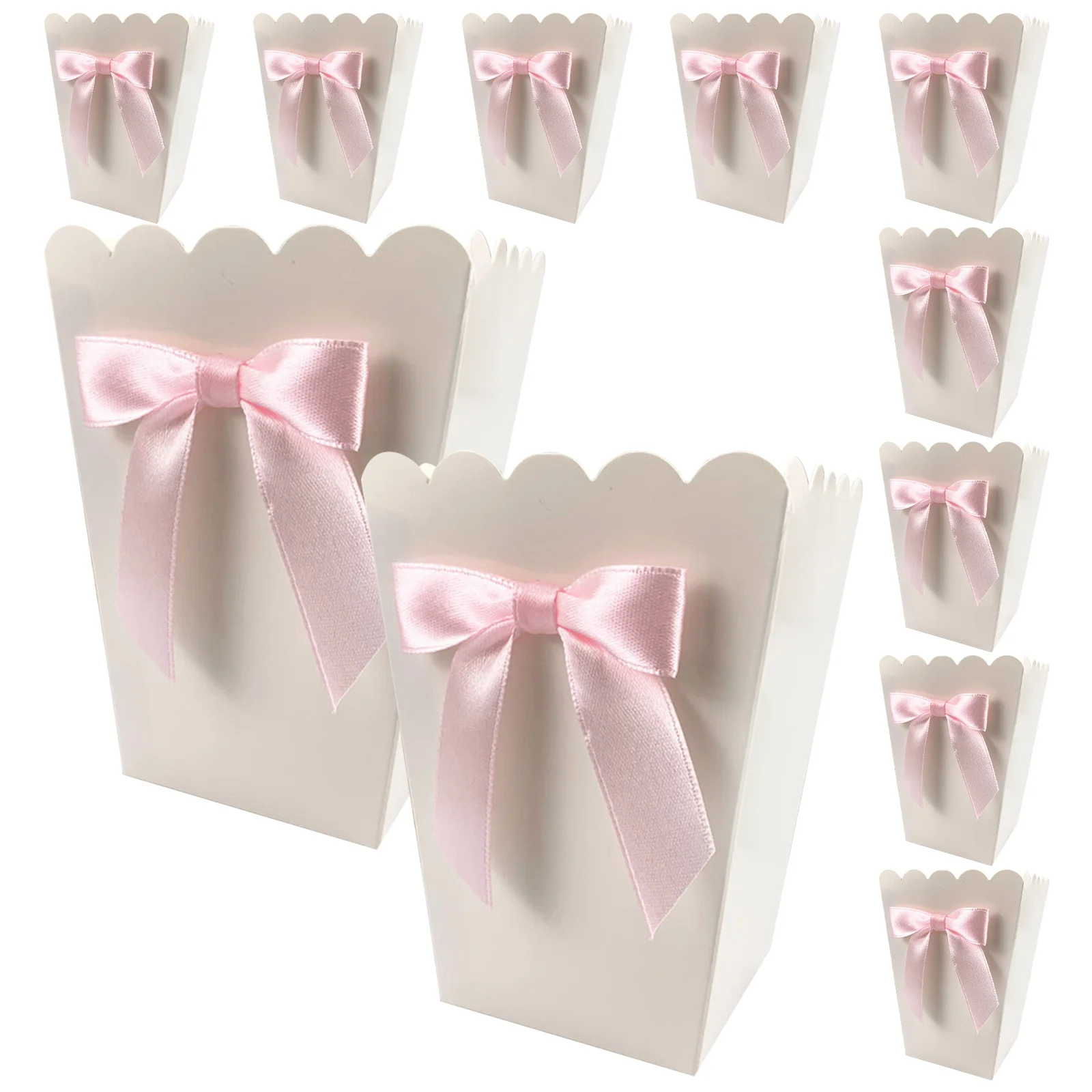 

Paper Popcorn Boxes 12pc Party Supplies Treat Box for Birthday Shower Mini Snack Container Candy Food Bag