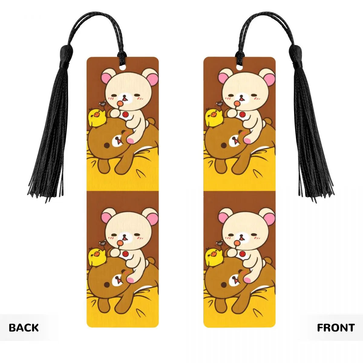 Cute R-Rilakkumas Book Clip Pagination Mark Cartoon Anime Cosmetic Kawaii Graphic Bookmark Page Holder Book Accessory
