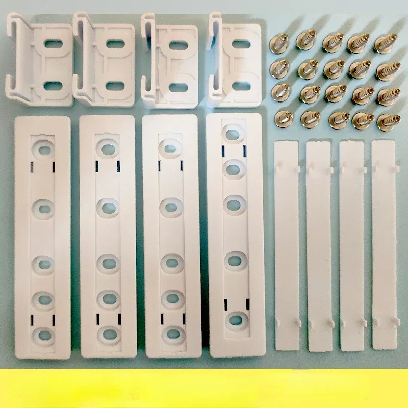 Riel deslizante para cajón de refrigerador, soporte de montaje de puerta integrada para frigorífico y congelador, Kit deslizante de fijación, piezas de conexión de puerta