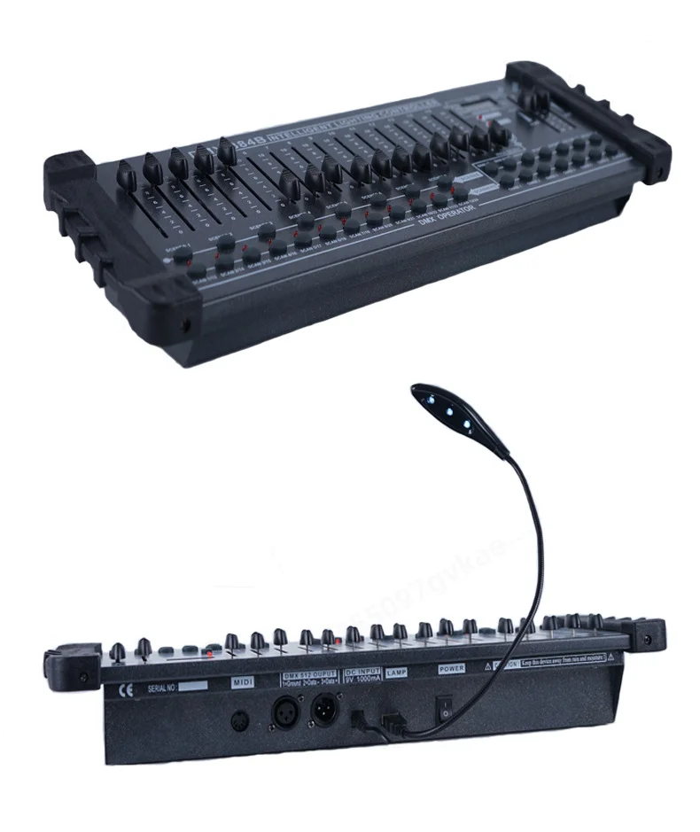 DMX512 Stage Lighting Controller 384 Channels Console for LED Par Lights Moving Head DJ Disco Party Show Equipment