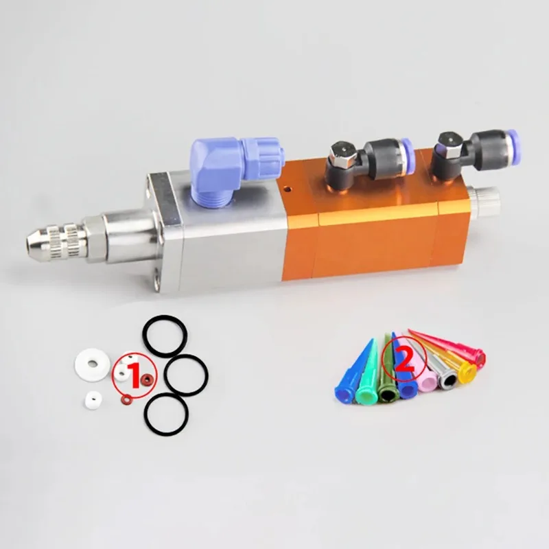 Industrial High Flow Single Liquid Dispensing Valve Silicone UV Gel Valve Precision Back-Suction Adjustable Dispenser QLH-31