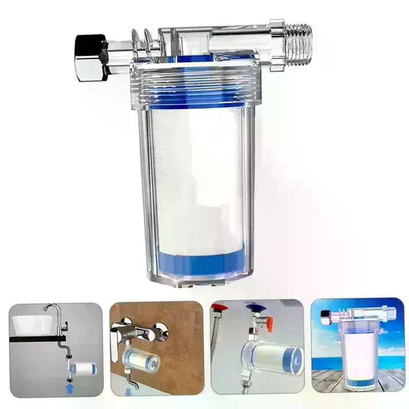 Water Pipe Filter PP Cotton Shower Bath Sprayer Strainer Faucet Water Heater Purification Kitchen Bathroom Fittings Universal