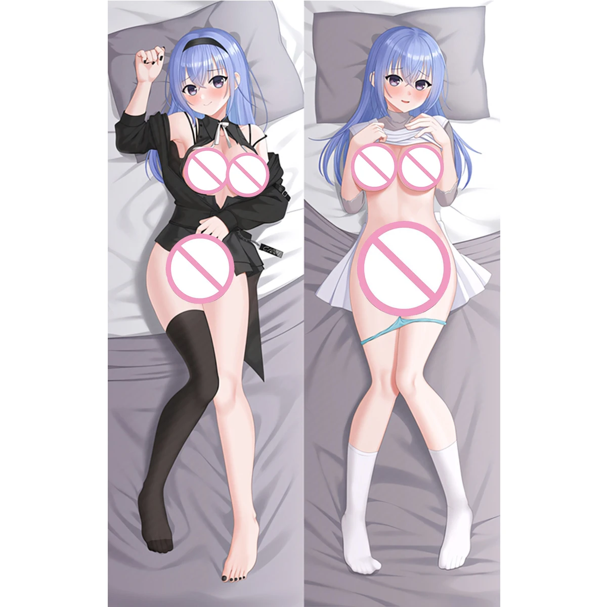 

Hakari Atsuko Dakimakura Cover Anime Game Girl Waifu Otaku Long Life Size Hugging Equal Body Pillow Case Double-sided Print