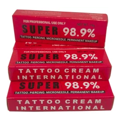 Red Super 98.9% Tattoo Cream Before Permanent Makeup Microblading Piercing Eyebrow Lips Tattoo Removal Auxiliary Cream 10g