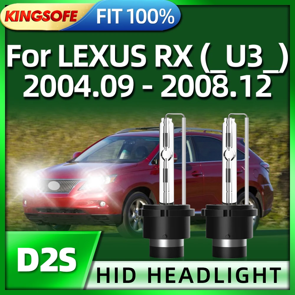 

Ксеноновая лампа Roadsun D2S HID, 2 шт., Запасная лампа 6000K для LEXUS RX (_ U3 _) 2004 2005 2006 2007 2008