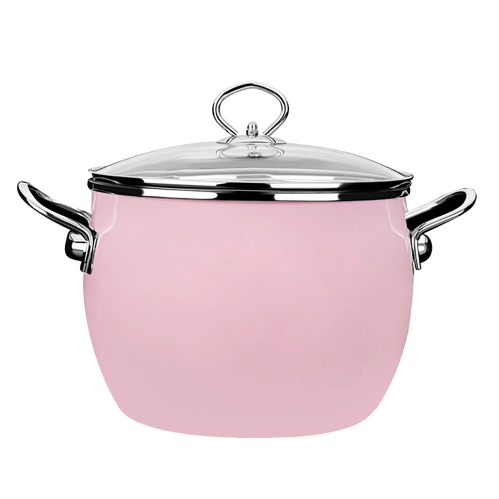 

Enamel on Steel Stock Pot/Stockpot with Lid, 6 Litre