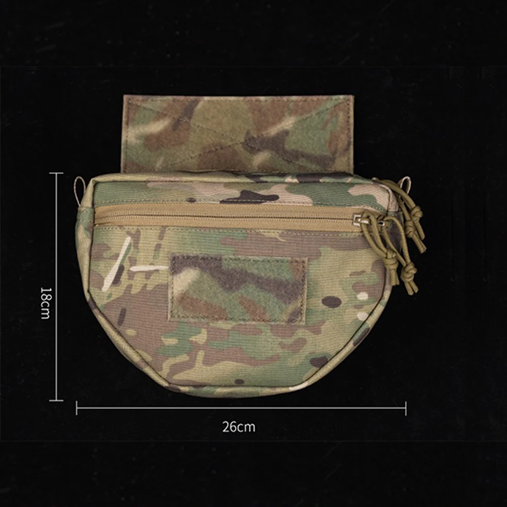 Tactical Dangler Pouch Hook and Loop Panel Fanny Pack SACK Pouch Drop Bag Tools Storage For Plate Carrier and Vests