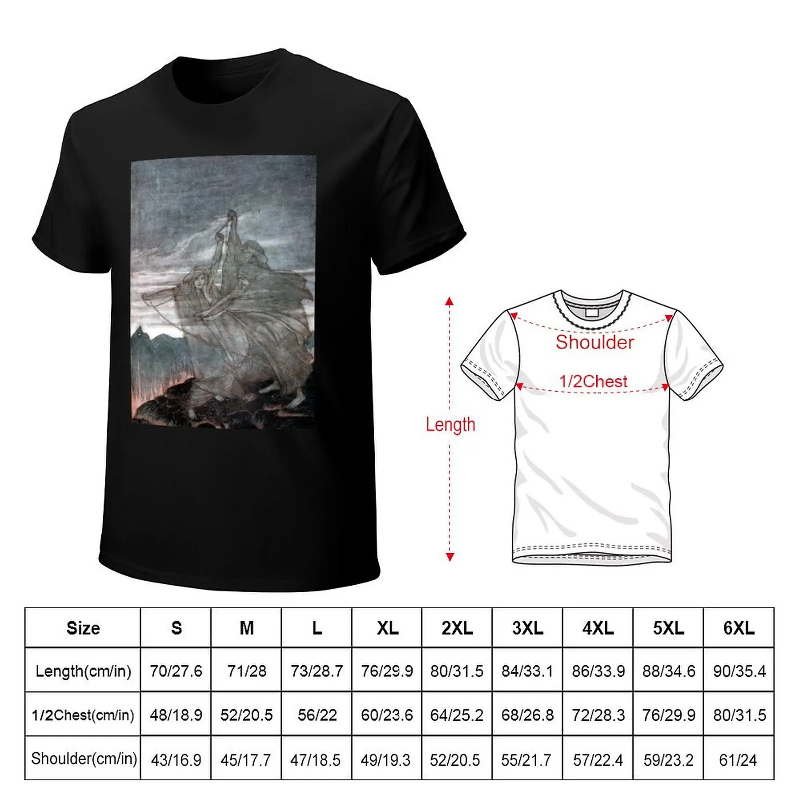 The Norns Vanish - Siegfried and the Twilight of the Gods - Arthur Rackham T-Shirt Plus Size Lightweight Top
