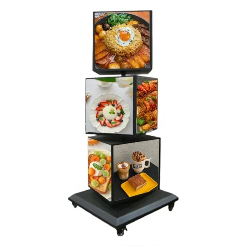 Led Menu Box Light Poster Frame Rotating Led Advertisement Light Box Sign