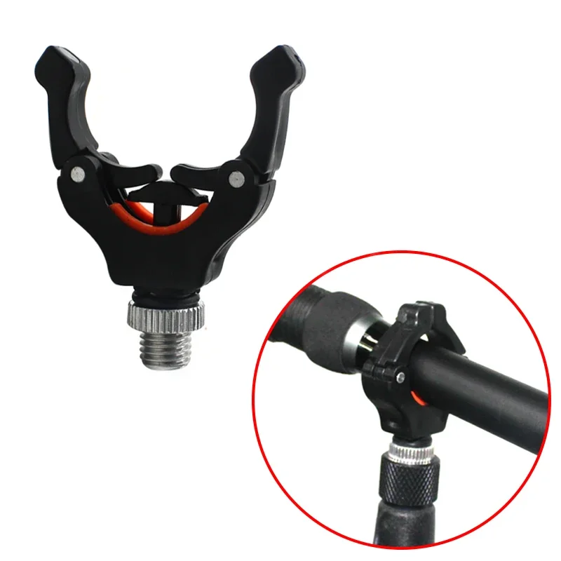Carp Fishing Rod Rest Head Gripper M3/8 (IFI) Built In Spring With Magic Magnet Holder Stick Bracket Carp Rod Fishing Tackle