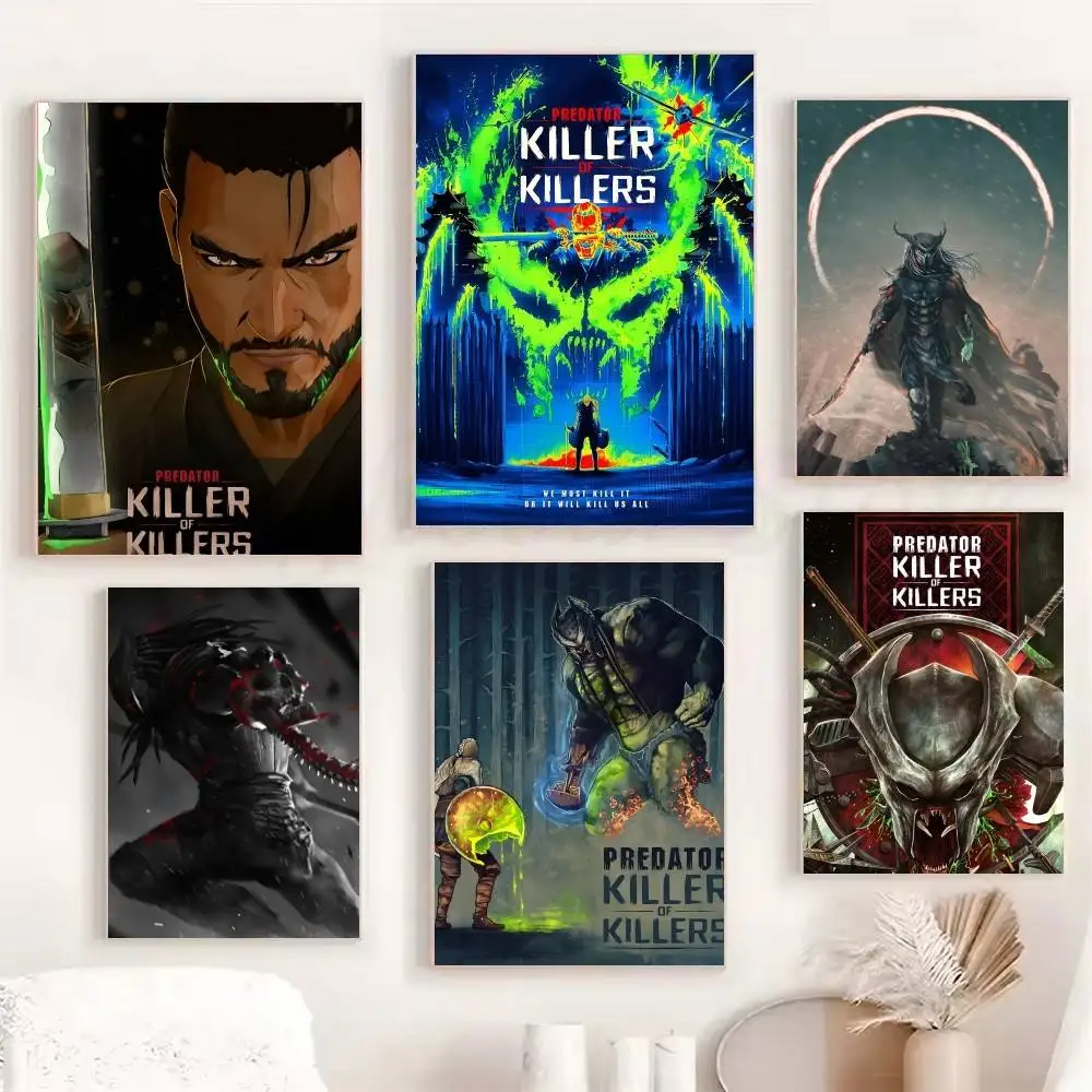2025 Cartoon Movie P-Predator K-Killer of Killers Posters Fancy Wall Sticker for Living Room Bar Decoration Wall Decor