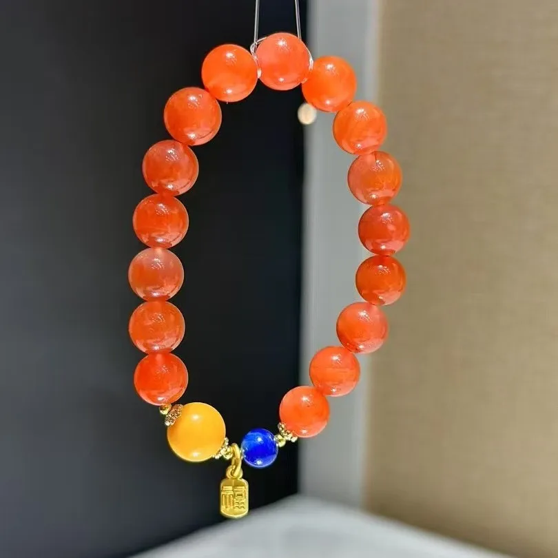 

Natural Beeswax Lapis Lazuli Women's Bracelet Safe Light Luxury Niche Jewelry Gift