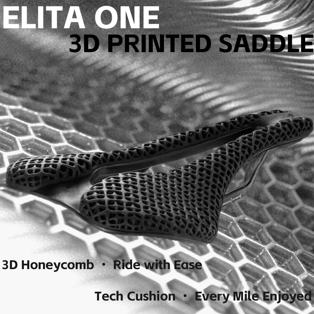 

elitaone 3D Printed Saddle CarbonRoad Bike Ultralight Hollow Comfortable Breathable Cycling Seat Part