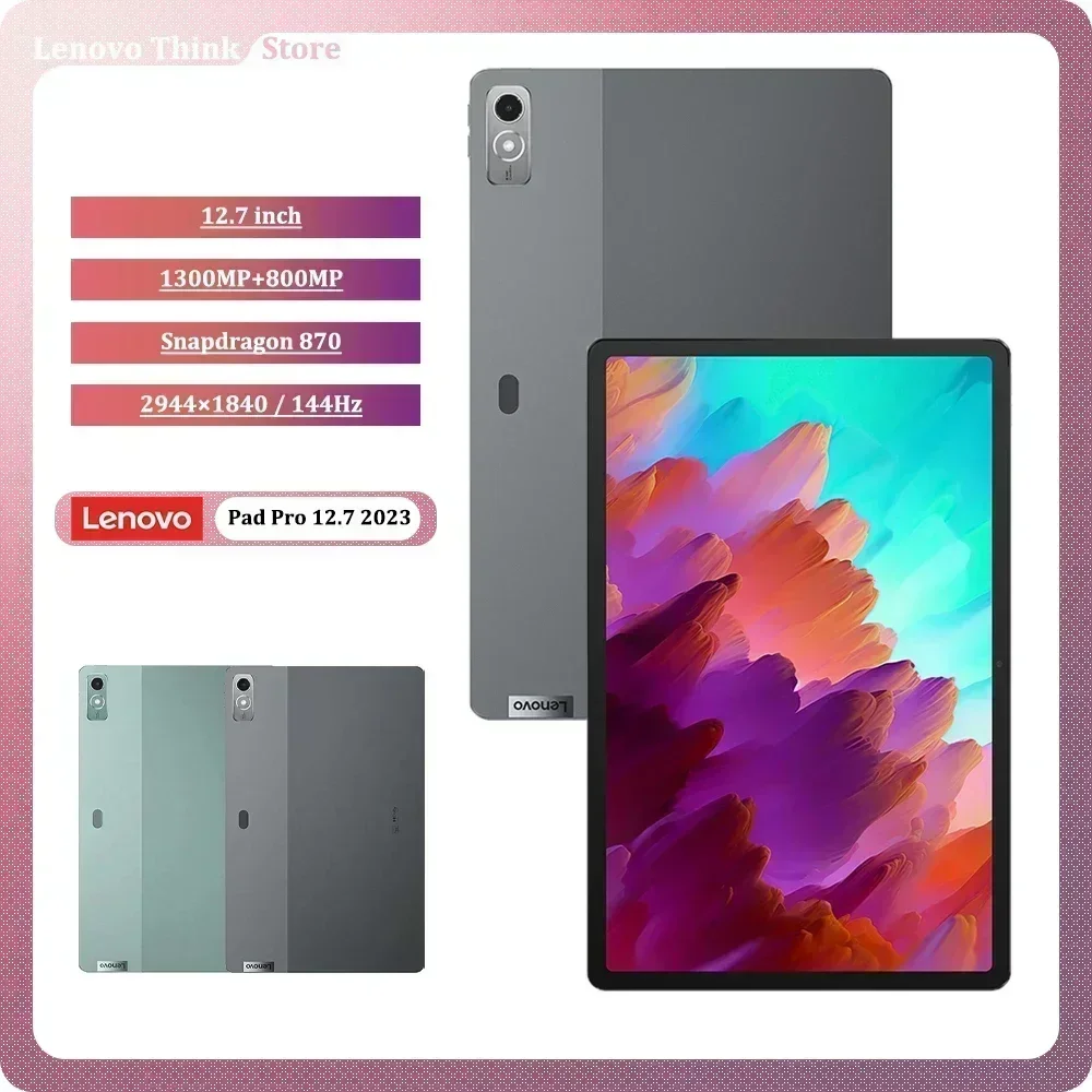 

Global Firmware Original Lenovo Xiaoxin Pad Pro 12.7 2023 Snapdragon 870 LCD Screen 144Hz 8GB 128GB/256GB Android 13 Tablet