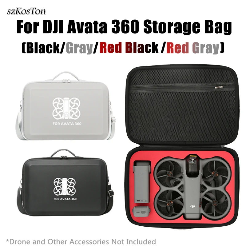 

For DJI Avata 360 Portable Storage Bag Travel Shoulder Box Multi-Use Combo Scratch-Resistant Carrying Case Drone Accessories