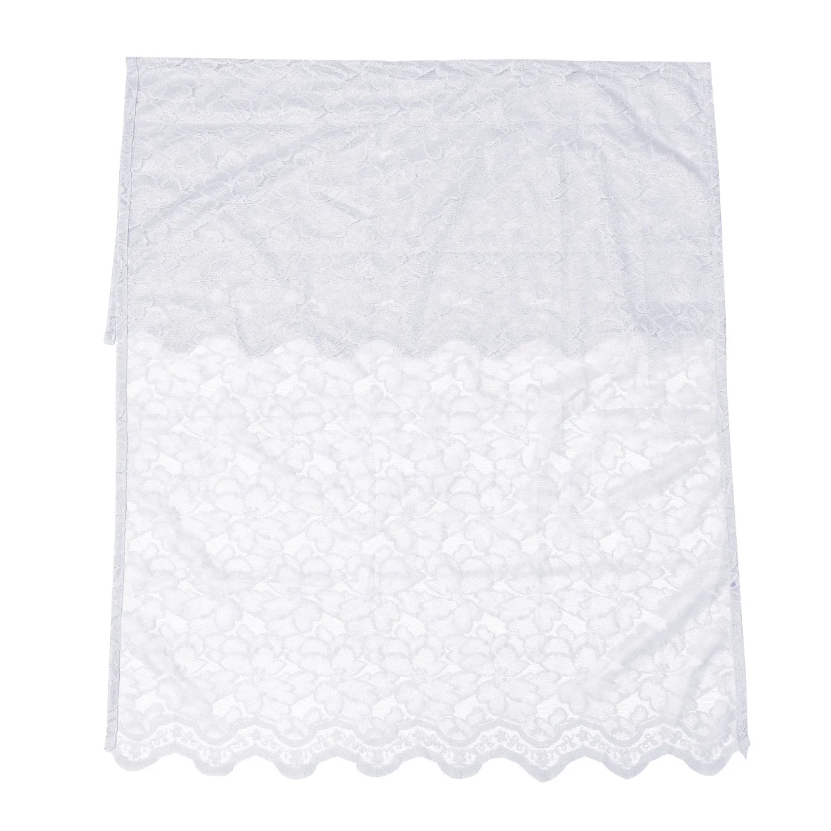 

Lace Half Curtain Blackout Window Decorative Repeated Use Romantic Housewarming Present Half Curtain