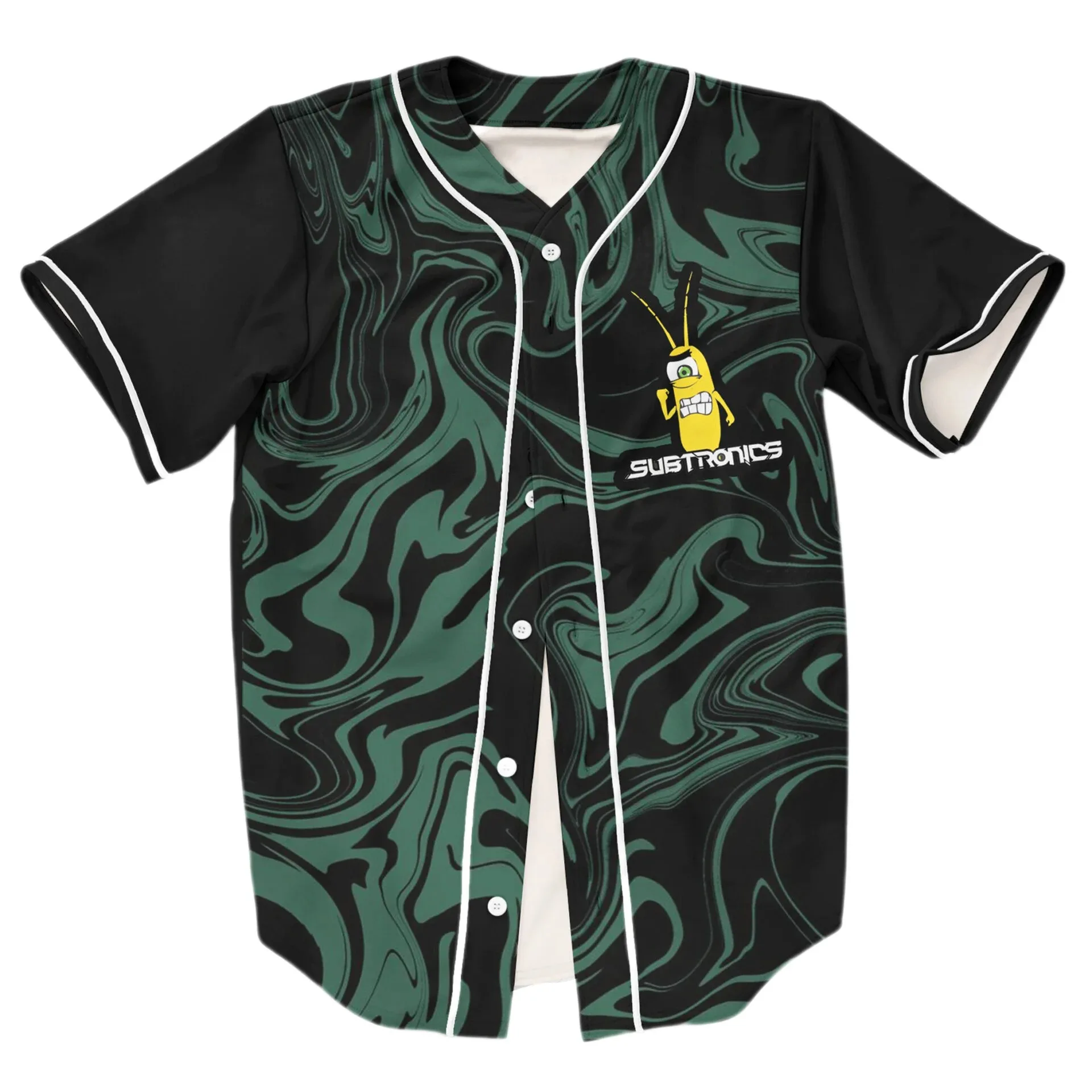 

Subtronics Cyclops Rave Baseball Jersey Harajuku Thin button Baseball Uniform Baseball Jersey Fro EDM