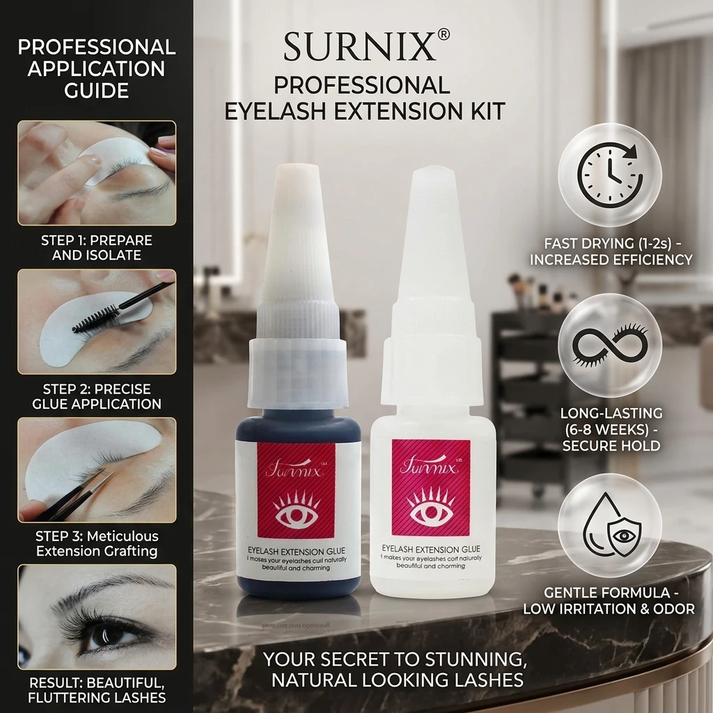 15ml Grafting Eyelashes Practice Glue Fast Dry Super Strong Long Lasting Slight Odor Volume Eyelash Extension Adhesive
