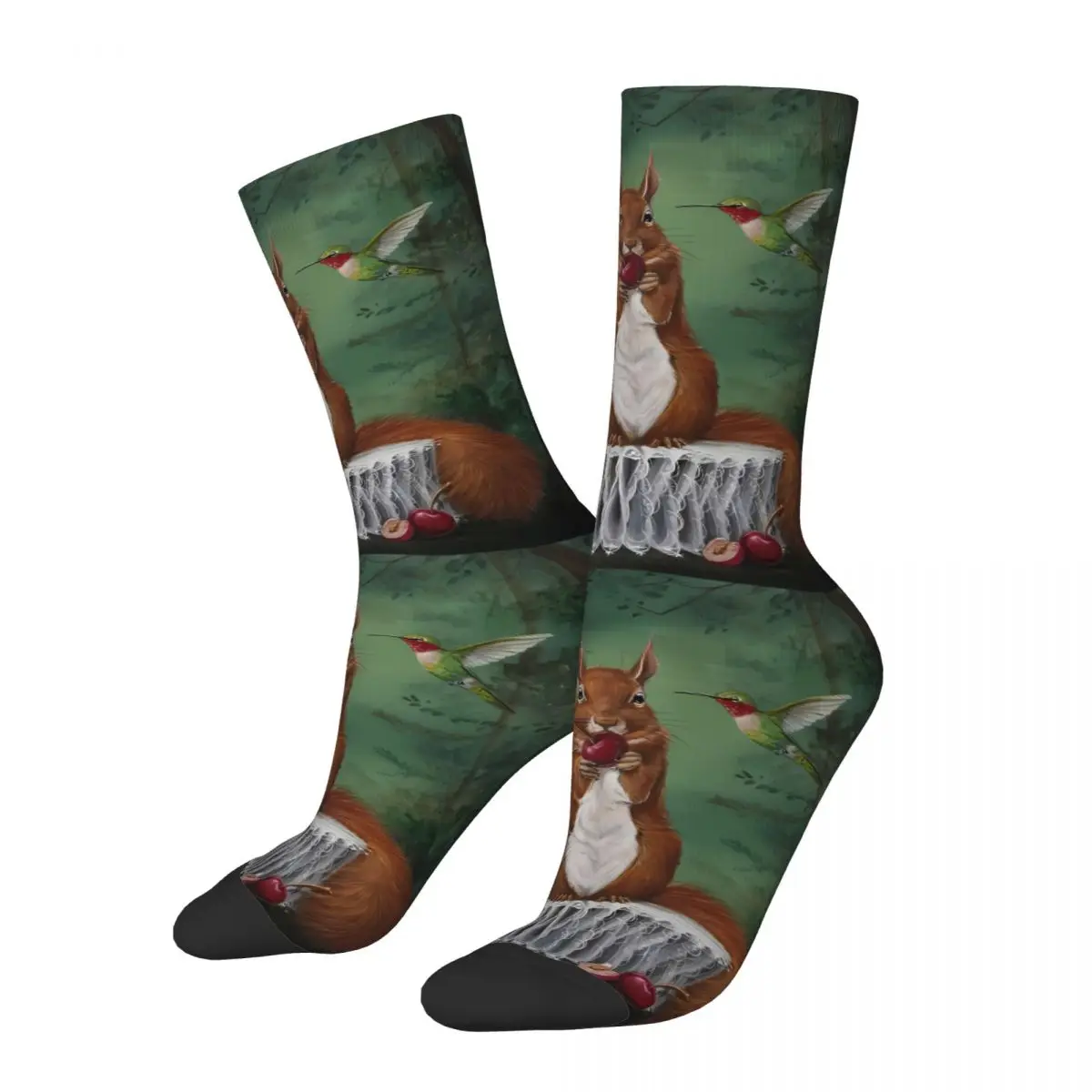 Squirrel Sock Printed Man Polyester