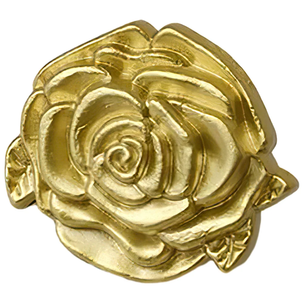 

Rose Flower Cabinet Knob Durable Brass Metal Drawer Door Handle Vintage Decorative Furniture Pull for Cabinet Dresser Cupboard