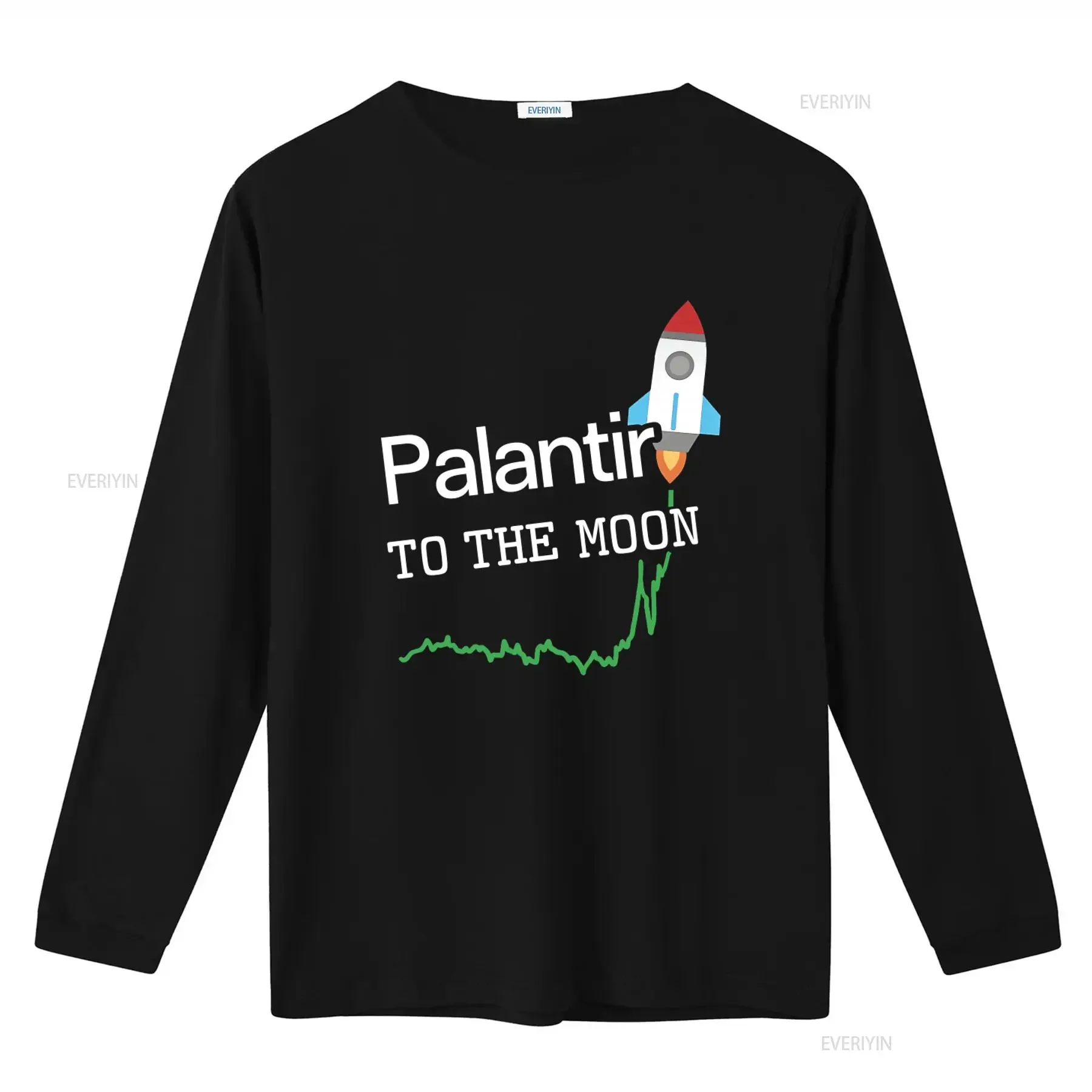 Palantir To The Moon T Shirt Big Data Analytics Stock Investor Trader  vintage Washed graphic homme streetwear Comfortable