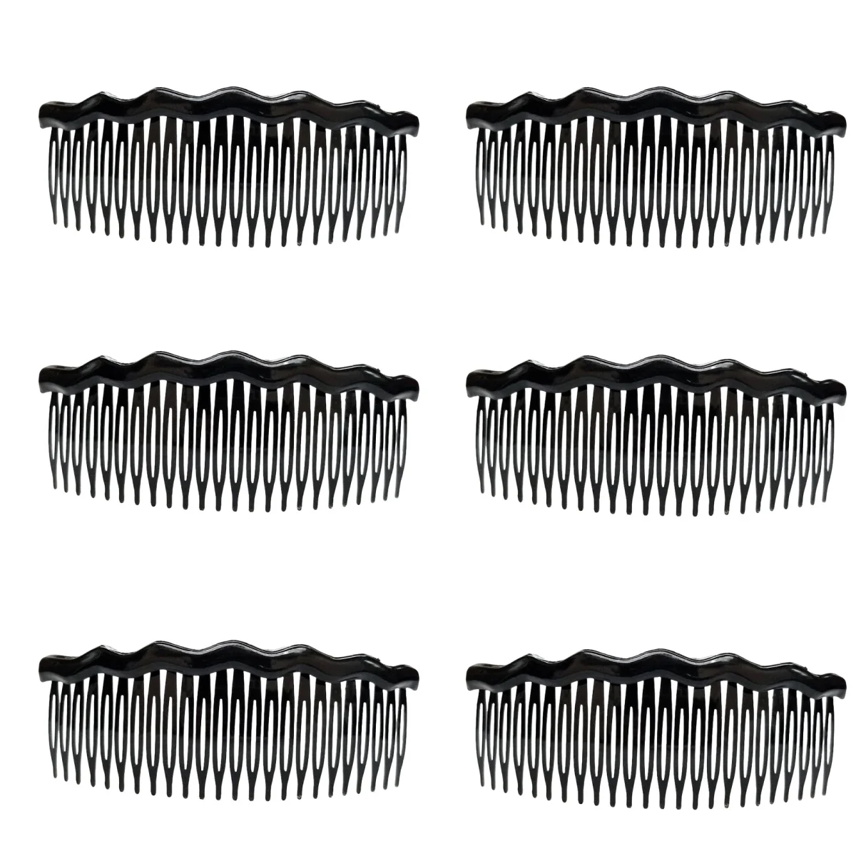 6 Stück französische Haarseitenkämme für Frauen, feines dünnes Haar, dekorative Haarkämme für Frauen und Mädchen, Braut, Hochzeit, Schleier, Haarspange, Kämme – Detail 8