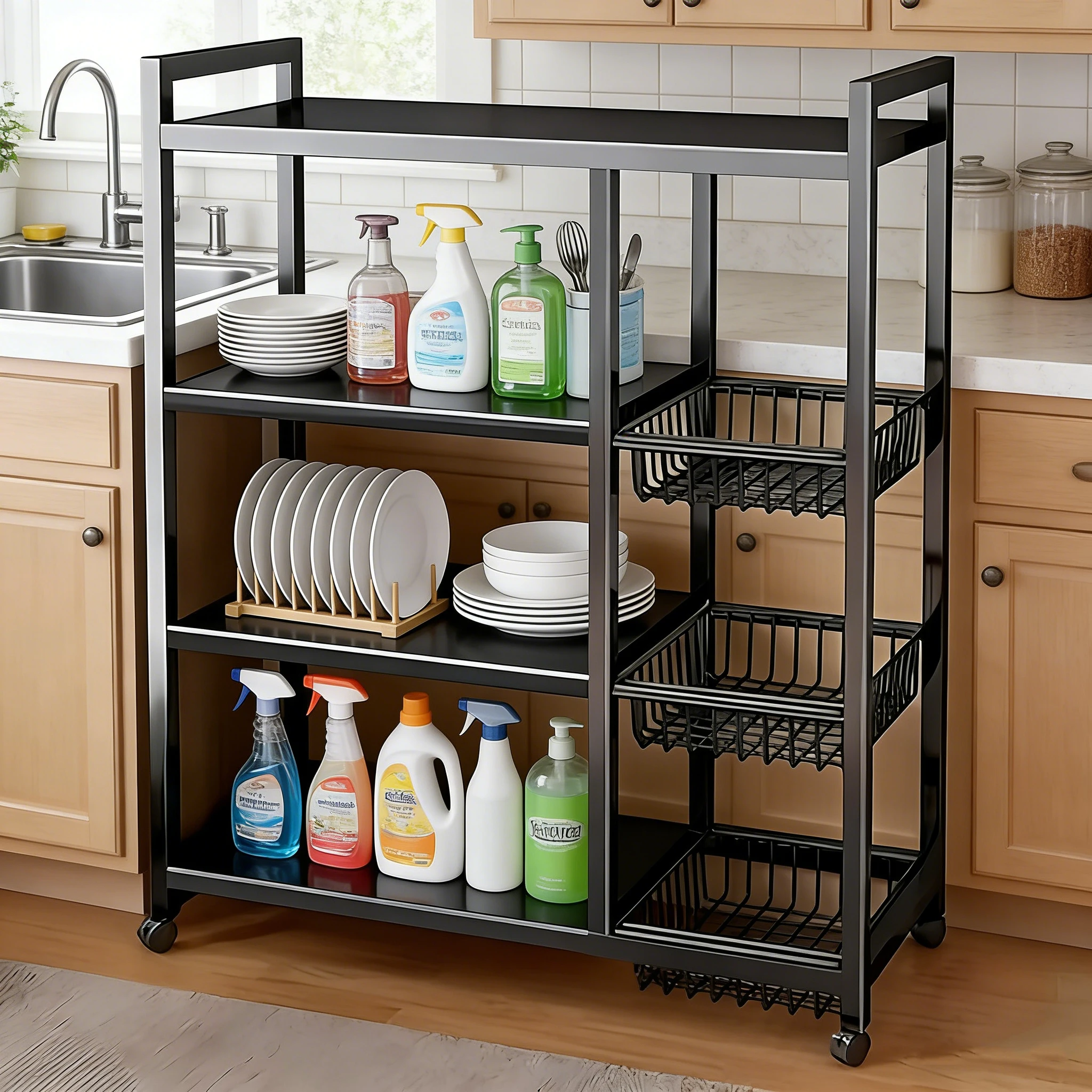 1-delige draagbare opbergrek, - Kitchen Gadgets Gift recensie en prijs