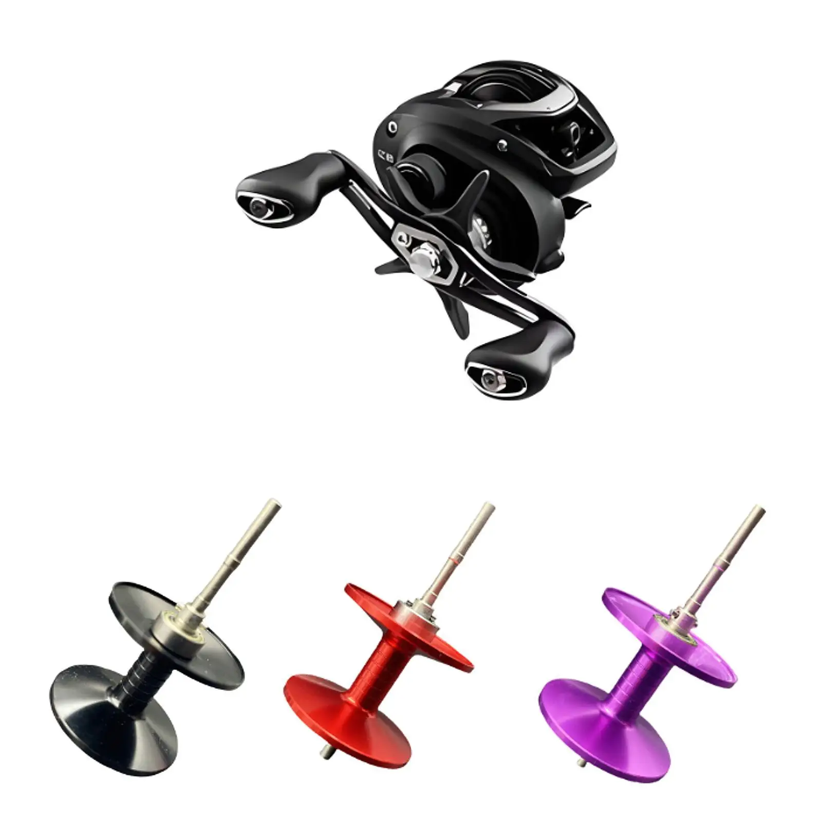 Carrete de pesca profundo, carrete de pesca modificado, carrete de aluminio modificado, carrete de fundición larga, carrete de rodamiento para CR80