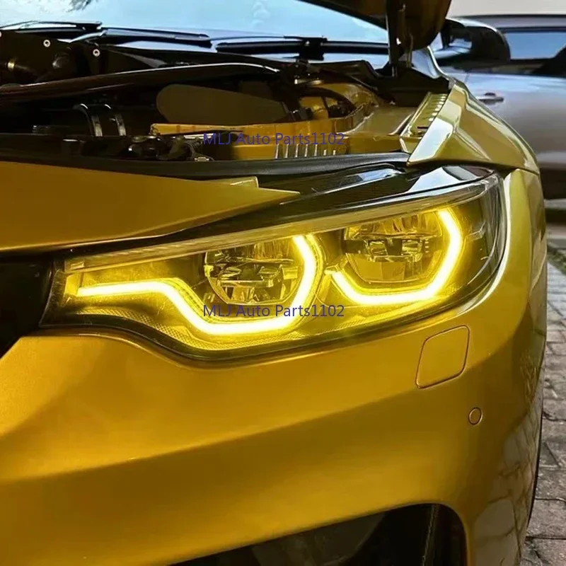 

for M3 M4 CSL 4 series F80 F82 F83 F32 F36 F33 LCI DRL yellow gold color LED board daytime running light lemon yellow 1ste