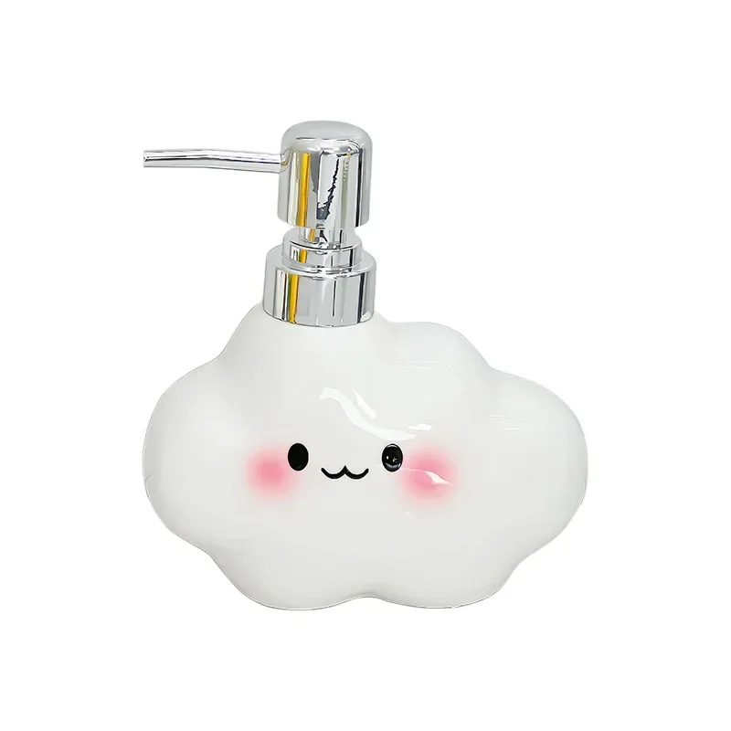 350ml Cartoon Cloud Hand Wash Liquid Bottled Separately Household Toilet Bathroom Body Wash Shampoo lotion Press Bottle bathroom
