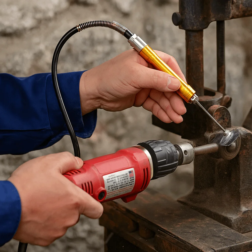 

6.5mm Flex Shaft Adapter Stainless Steel Rubber Handle Flexible Drill Extension Flexible Extension Tube Multifunctional