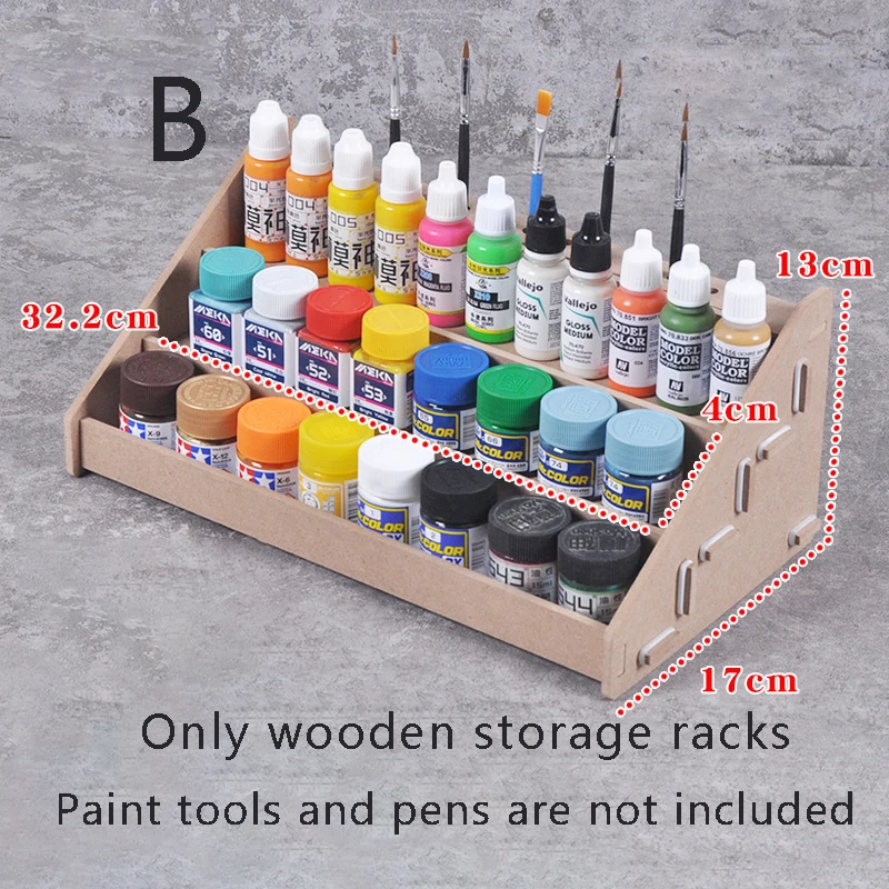 Model Tools Paints Storage Rack Pigment Storage Box Shelf Assembly Model Building Tools For Tamiya Model Hobby DIY