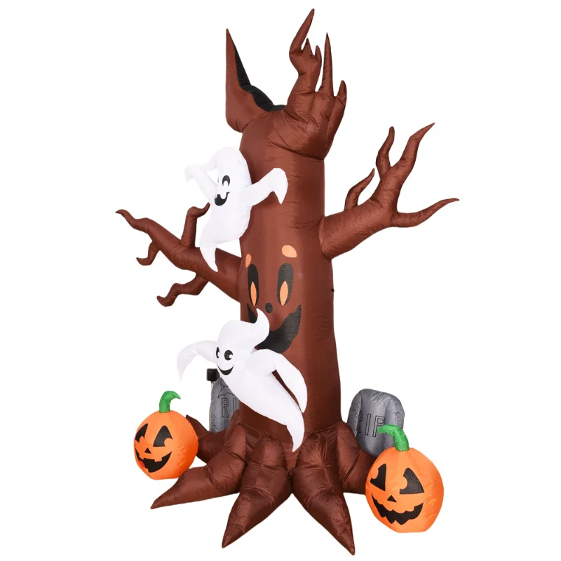 

2.4m Halloween scary ghost tree ghost pumpkin outdoor inflatable air model festival venue decoration