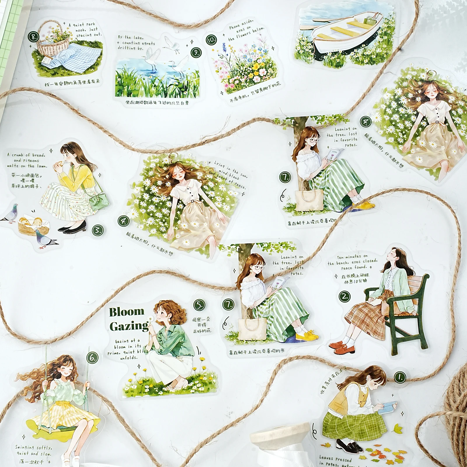 Etori Life 15 Buah Stiker Tema - Coffee Tea Journal ulasan dan harga