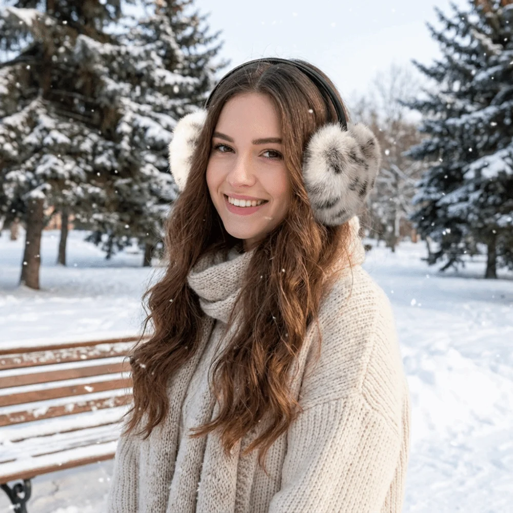 Cute Ear Cap Faux Fur Earmuffs Thicken Solid Color Winter Earmuffs Ear Warmers Earflap Ear Cover Student
