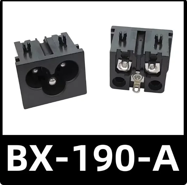 3 Pcs 250V/2.5A 125V/7A 3 Pin IEC320 C6 Male Plug AC Power Socket BX-190-A